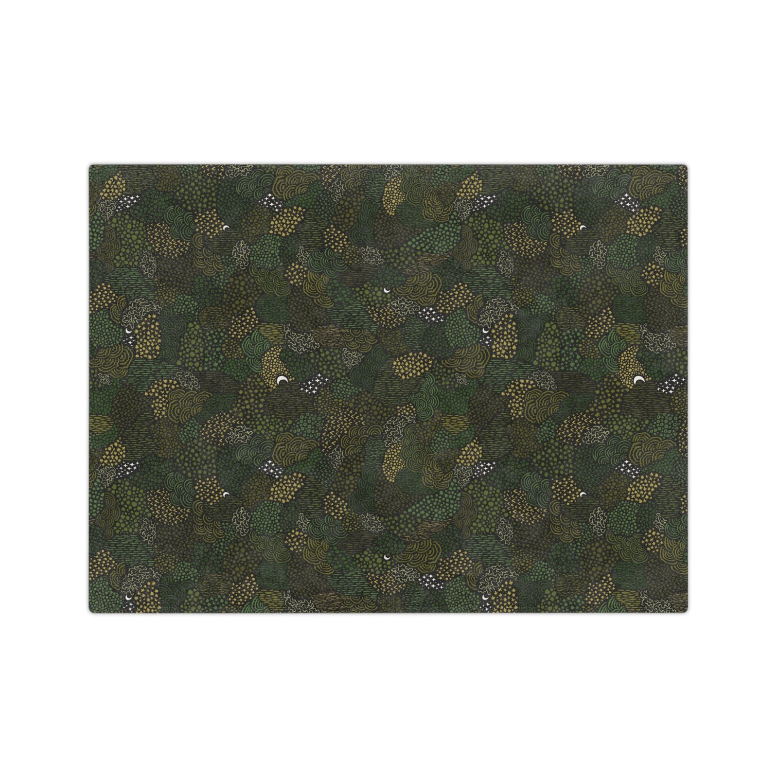 Moss Moon - Cottagecore Theme - Velveteen Microfiber Blanket - Image 3
