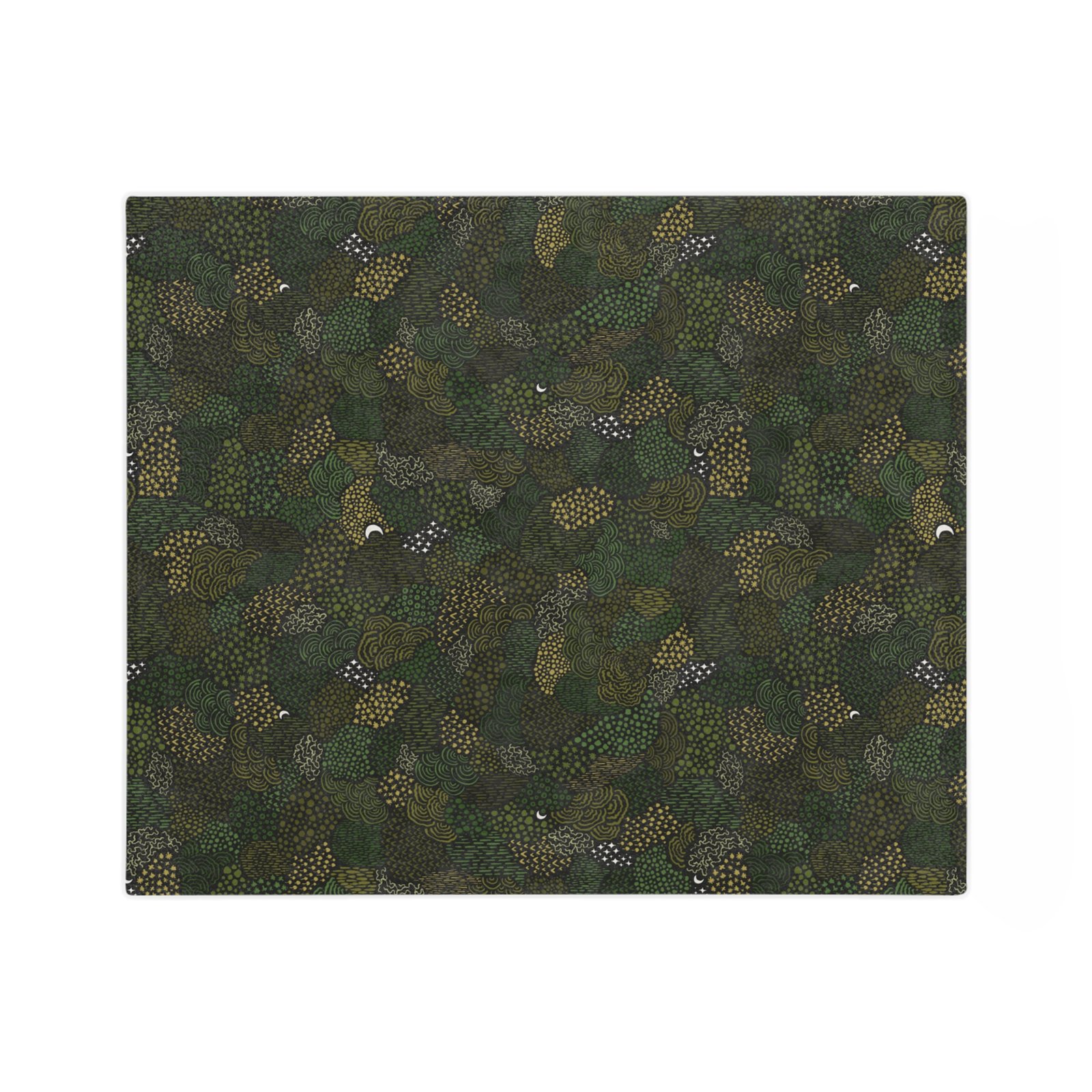 Moss Moon - Cottagecore Theme - Velveteen Microfiber Blanket - Image 12